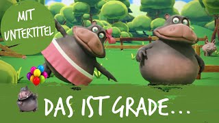 Das ist grade das ist schief  HipPoPop feat Nilpferd  Kinderlieder [upl. by Noryb]