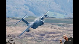 Watch The Raf A400 Atlas Soar At Low Levels In The Stunning Mach Loop [upl. by Jahn]