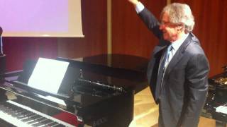 Paolo Fazioli demonstrates new optional slowclose lid on Fazioli F228 Silver Piano [upl. by Nitsrek305]