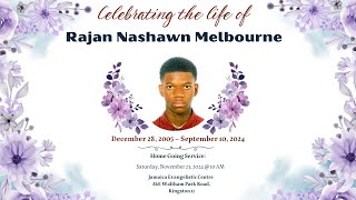 Thanksgiving Service For The Life Of Rahjuan Nashawn Melbourne  JEC LIVESTREAM [upl. by Ferris]