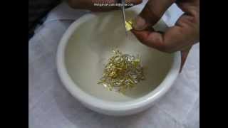 Suwarna Gold processing in Ayurveda medicine [upl. by Riccio]