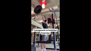 Difference Between Compound and Isolation Exercise [upl. by Ayotal]