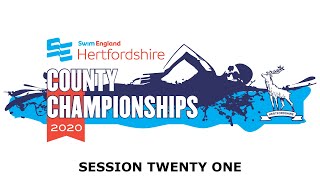 Swim England Hertfordshire County Championships 2020  Session 21 [upl. by Maddocks]