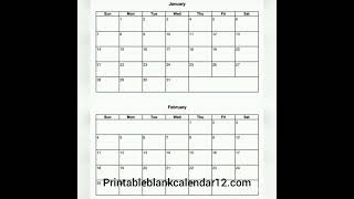 Printable blank calendars [upl. by Wernsman205]