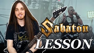 How To Play Bismarck by Sabaton  Guitar Solo Lesson [upl. by Nessah]