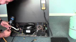 Danby Wine Cooler Repair  Recharging your wine Cooler with 134a Freon [upl. by Arel]