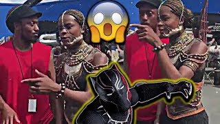 Black Panther Letitia Wright quotShuriquot Drop The Hottest RAP Freestyle On Set  DISSTRACK [upl. by Nnailuj]