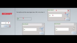 TwinCAT HMI Popup introduction It shows the sample how to display data on the HMI Popup viceversa [upl. by Aurilia]