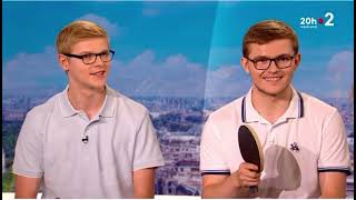 Félix et Alexis Lebrun JT 20h France 2  21 juin 2024 [upl. by Atteuqnas]