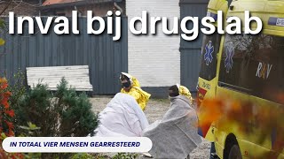 Werkend drugslab ontdekt vier arrestaties [upl. by Hendry]