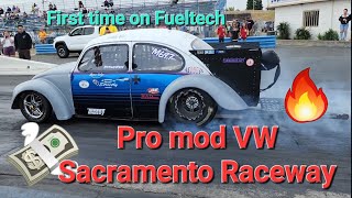 Vw ProMod Drag racing wFueltech [upl. by Fritts369]