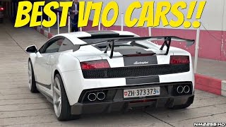 TOP 7 BEST Sounding V10 Cars In The World [upl. by Milburt]