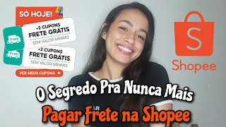 Como Conseguir e Colocar Cupons na Shopee Frete Grátis Shopee [upl. by Reichel]