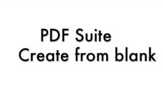 PDF Suite Create from blank [upl. by Hannahc]