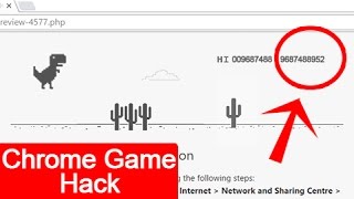 How to HackCheat the Google Chrome Dino Game ethically [upl. by Leinahtam]