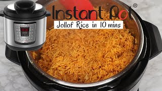 INSTANT POT JOLLOF RICE IN JUST 10 MINS  JOLLOF RICE RECIPE [upl. by Politi998]