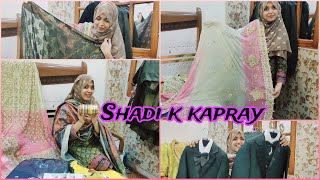 Nand ki Shadi k lian mere sb Events k dresses dekhiye  lehenga Maxi or saree pehli bar banai [upl. by Hairacaz575]