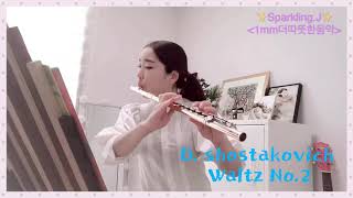 Flute 힐링곡 D shostakovich Waltz NO2 쇼스타코비치 재즈왈츠 2번 [upl. by Frydman367]