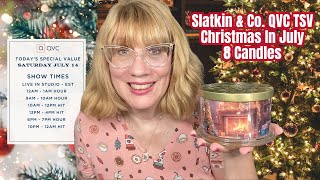 Slatkin amp Co QVC TSV Christmas In July News  8 Candles [upl. by Yasdnyl]