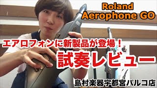 【島村楽器FKD宇都宮店】エアロフォン新製品！RolandAerophone GOAE05試奏レビュー！ [upl. by Noe634]