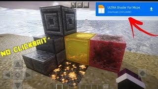 RTX Shader For Mcpe 121  Render Dragon Shader Mcpe 121  Realistic Minecraft PE  In Hindi [upl. by Lena]