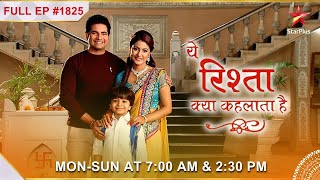 Naitik ne maangi Naksh se माफ़ी  Full Episode1825  Yeh Rishta Kya Kehlata Hai [upl. by Niboc753]