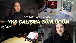 YKS DERS ÇALIŞMA GÜNLÜĞÜM  15 tatilde nasıl çalışıyorum branş deneme çözmeye başlayalım🫶🏻 [upl. by Ylrehs]