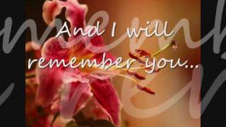 I Will Remember You Sarah McLachlanLYRICS dedicated to [upl. by Mirabella]