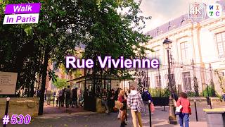 Rue Vivienne  Paris Walking Tour [upl. by Parthenia323]