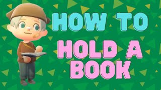 How to Hold a Book in Animal Crossing New Horizons [upl. by Leiria53]