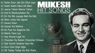 The Melodious  Mukesh Hit Song  Old Bollywood Hits  Mukesh Special  JUKEBOX [upl. by Teplitz]