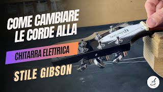 Come cambiare le corde alla chitarra elettrica  Tutorial  Stile Gibson Flying V [upl. by Frederica]