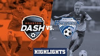 Houston Dash vs Boston Breakers Highlights  August 30 2015 [upl. by Rella]