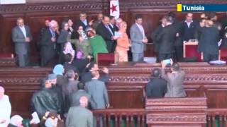 Tunisia approves new secular constitution Arab Spring nation moves away from Islamist extremism [upl. by Nnair586]