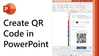 How to create QR code in PowerPoint [upl. by Amuwkuhc]