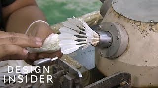 How Badminton Birdies Are Made  Design Insider [upl. by Llerraj646]