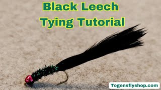 Black Leech  Fly Tying Tutorial [upl. by Kurzawa337]