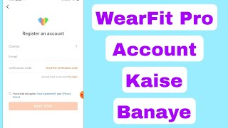 wearfit pro account kaise banaye  wearfit pro app login  wearfit pro kaise use kare [upl. by Rednasela390]