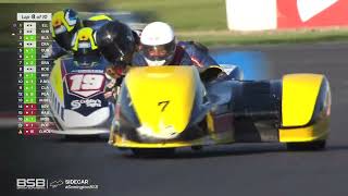 British Sidecar Championship 2023 Round 2 Donington Park  Race 1 [upl. by Irbmac]