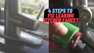 4 Steps To Fix Leaking Kitchen Faucet Stop Drip [upl. by Ehcsrop544]