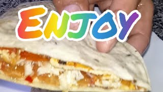 asmr enjoy breakfast with a wrap eggomellete [upl. by Athena]