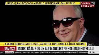 George Nicolescu a plecat spre ”Eternitate” [upl. by Aivata]