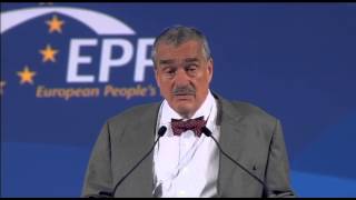 Czech Deputy PM Karel Schwarzenberg addresses the EPP Congress in Bucharest [upl. by Anemix663]