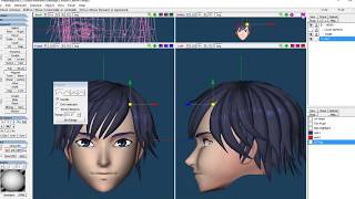 Modeling Hair in Metasequoia [upl. by Kain]