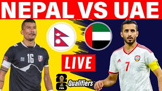 Nepal vs UAE football LIVE  NEPAL FOOTBALL LIVE STREAMING  2026 FIFA World Cup Qualifiers R2 [upl. by Medarda]