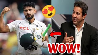 Aamir Jamal brilliant Batting vs Australia  wasim akram statement on amir jamal batting [upl. by Reinal]