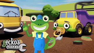 Daisy The Baby Dumper Truck  Gecko 2D  Learning Videos for Kids [upl. by Ahtabbat]