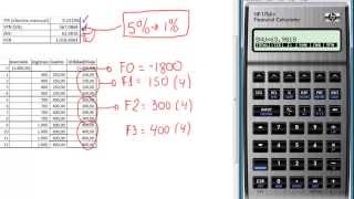 Menú Flujo de Caja  Calculadora HP 17BII  Tutorial 02 [upl. by Ealasaid]