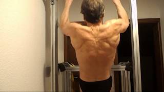 Upper back training via pull ups [upl. by Hewet]