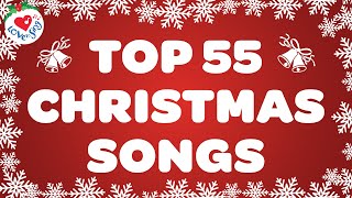 Top 55 Christmas Songs and Carols with Lyrics 🎅 Merry Christmas 2024 [upl. by Christa]